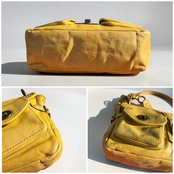 ❌SOLD❌Coach Legacy Leigh 11128 66th Anniversary Vachetta Leather Turnlock - Picture 12 of 16